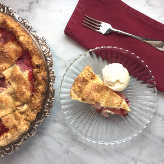 Pear & Cranberry Pie