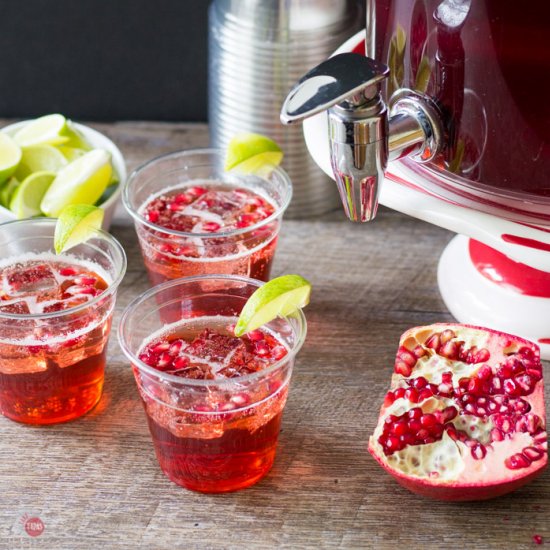 Pomegranate Ginger Ale Sparkler