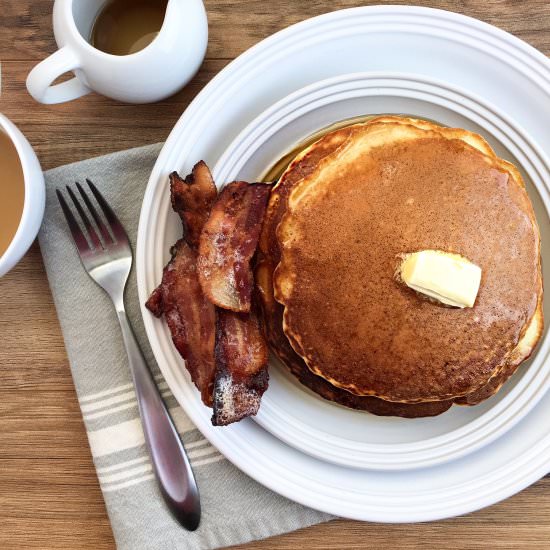 Bacon Syrup and Pancakes