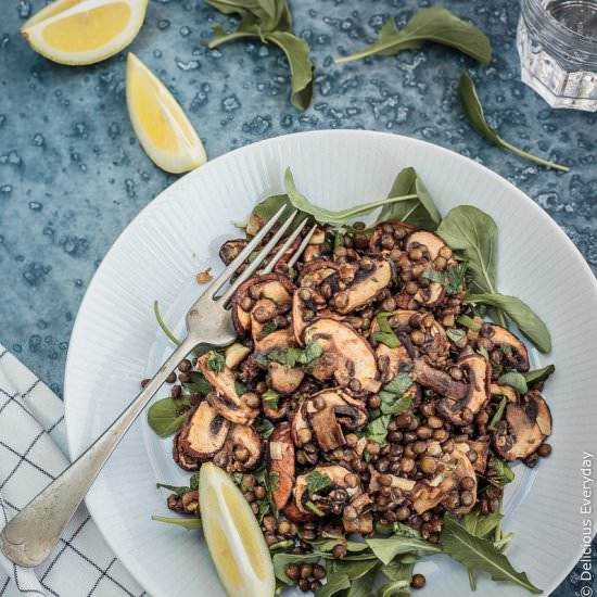 Mushroom & Lentil Salad