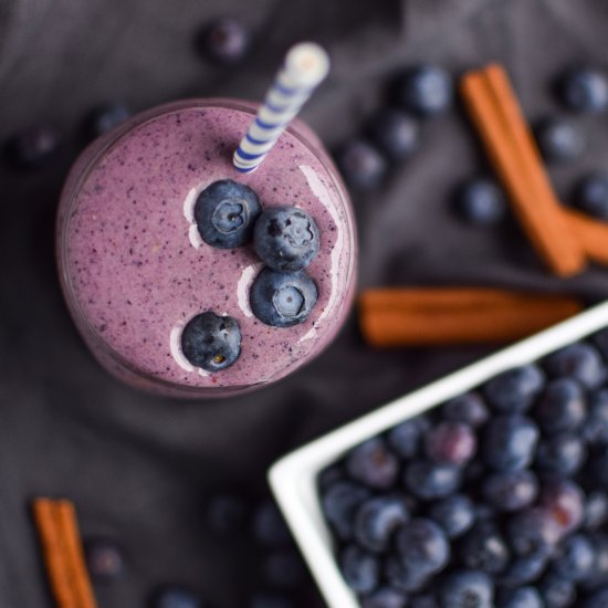 PB Blueberry Cinnamon Smoothie