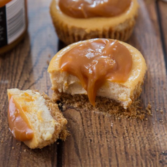 Salted Caramel Cheesecake Cups