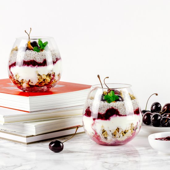 Black Cherry Breakfast Parfait