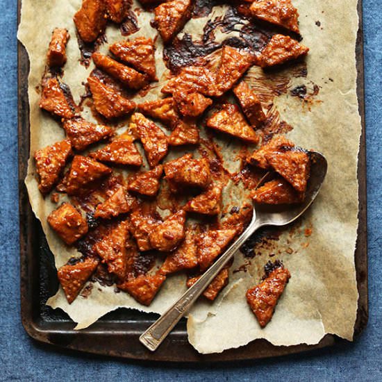 Marinated Peanut Tempeh (7-ing!)