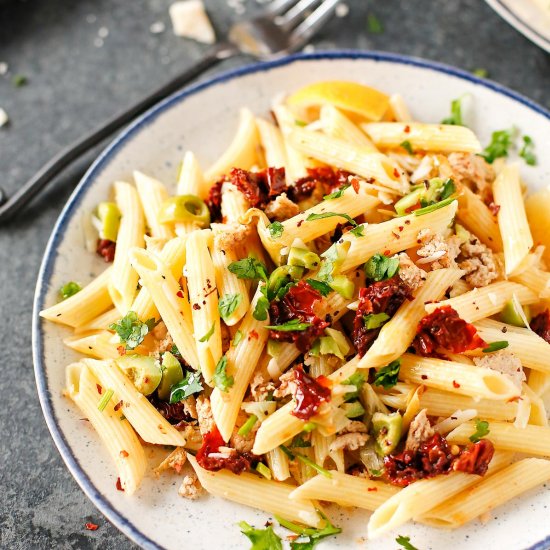 Chicken Pasta & Roasted Artichokes