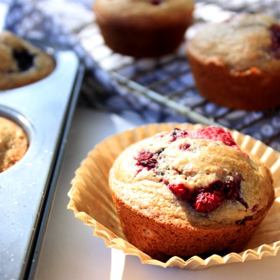 Berry Vanilla Breakfast Muffins