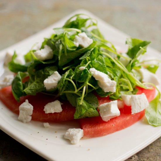 Watermelon carpaccio