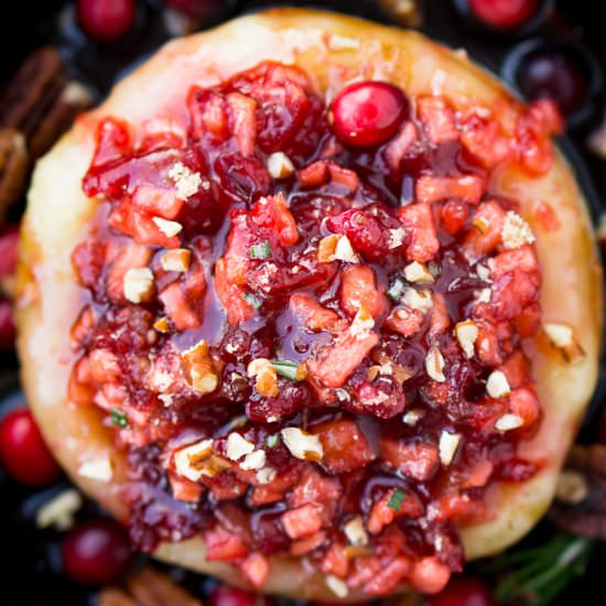 Cranberry Apple Baked Brie