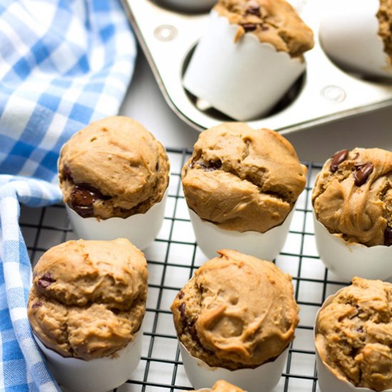 Buckwheat Dark Chocolate Chip Muffins