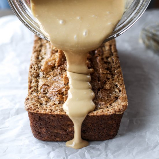 Banana Bread with Espresso Glaze