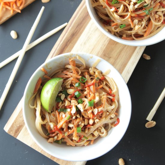 Easy Vegan Pad Thai