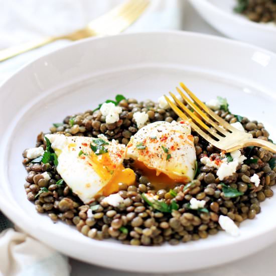 French Lentils with Feta