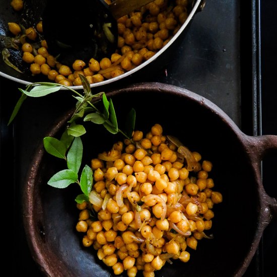 Tempered Breakfast Chickpeas