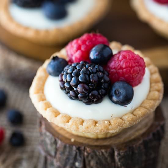 Cream Cheese Fruit Tarts