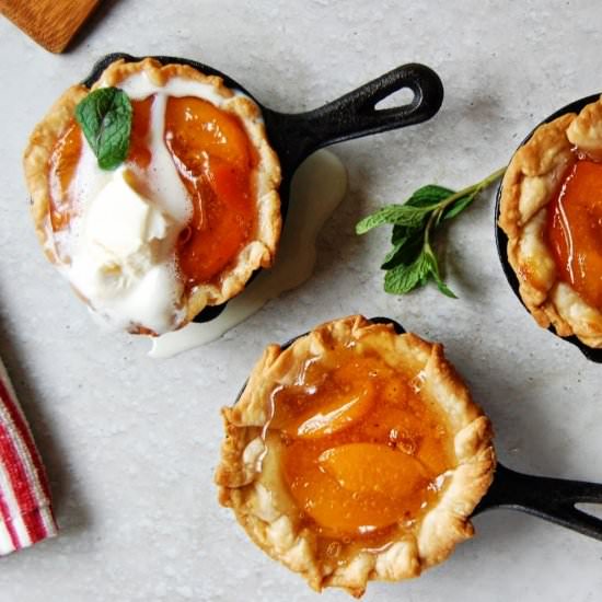 Mini Skillet Peach Pies