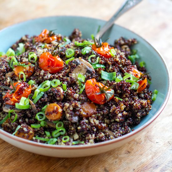 Instant Pot Quinoa With Mushrooms