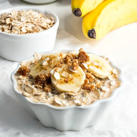 Vegan Peanut Butter Overnight Oats