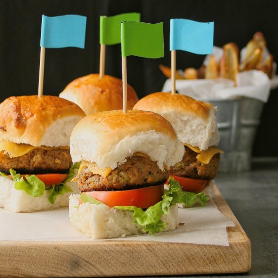 Beef and Veggie Sliders