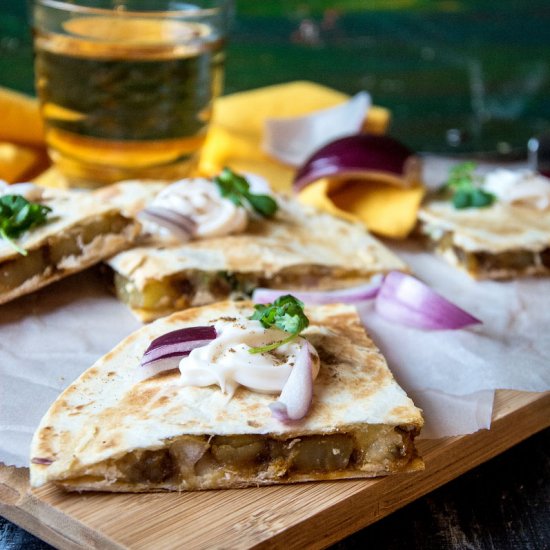 Jeera Aloo Quesadilla