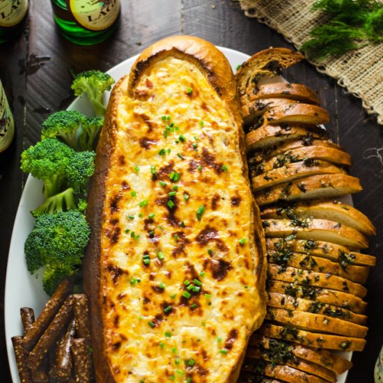 Bacon Beer Cheese Bread Bowl