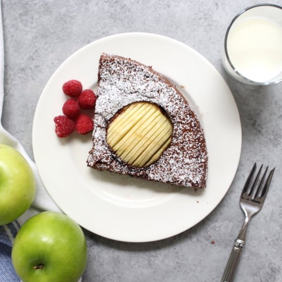 Hasselback Apple Brownies