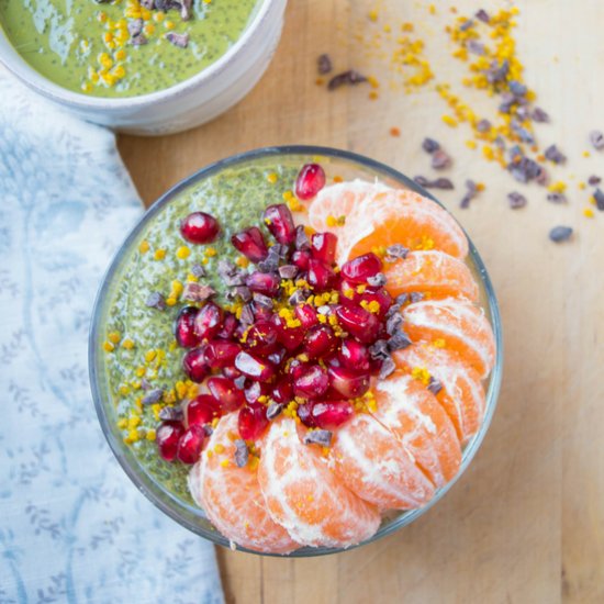 Easy Matcha Chia Pudding