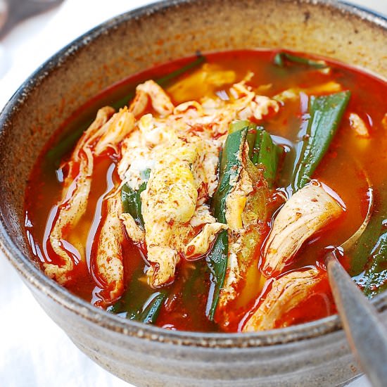 Korean Spicy Chicken Soup