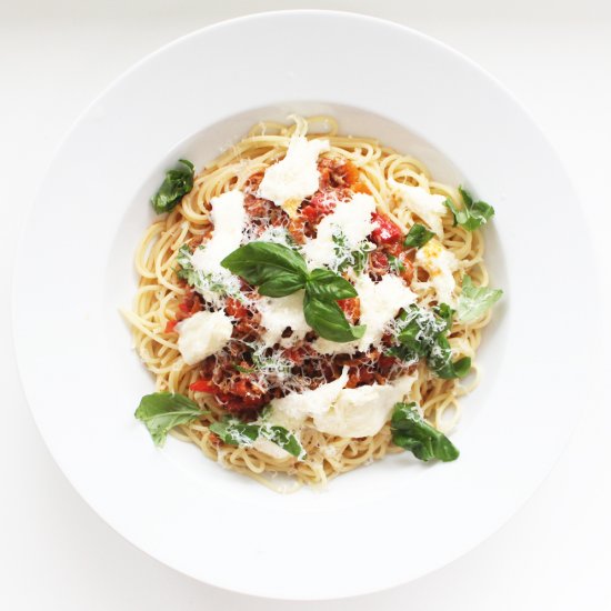 Low FODMAP Spaghetti with Meat Sauce