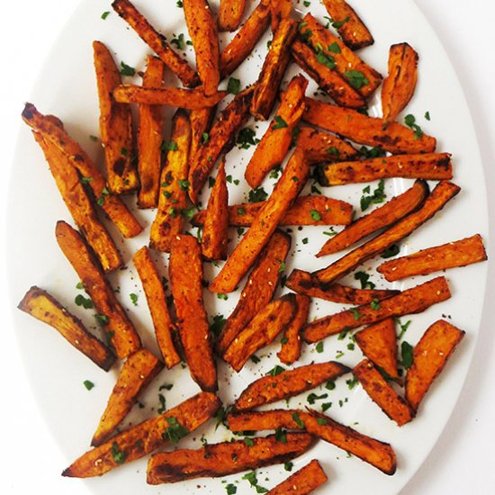 Mediterranean Sweet Potato Fries