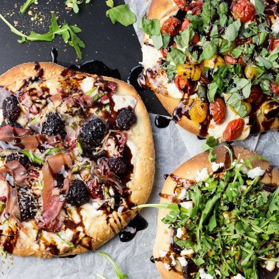 Personal Pizza Three Ways