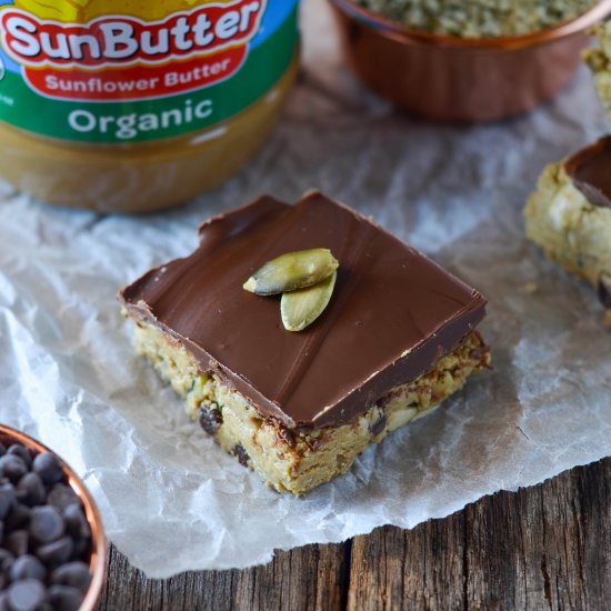 No Bake Sun Butter Protein Bars