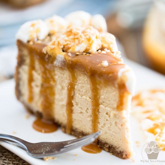 Salted Maple Caramel Cheesecake