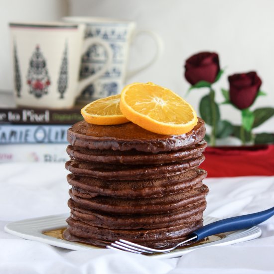 Orange Chocolate Pancakes