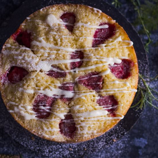 Strawberry Rosemary Cake