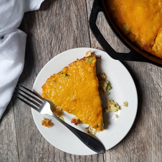 Cheesy Broccoli Egg Bake