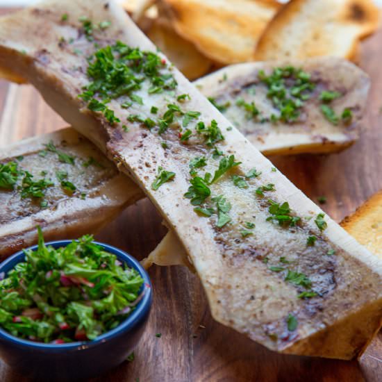 Roasted Bone Marrow & Gremolata