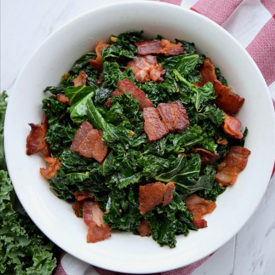 Sautéed Kale with Bacon