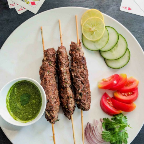 Homemade Seekh Kebab