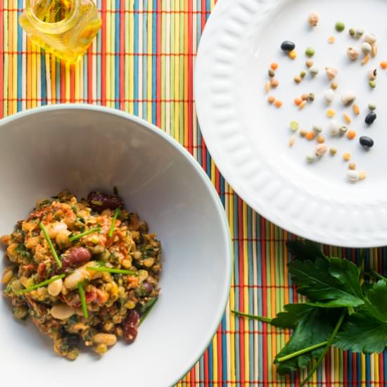 Mixed Bean Salad With Spearmint