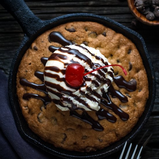 Chocolate Chip Skillet Cookie