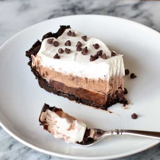 Triple Layer Chocolate Pie