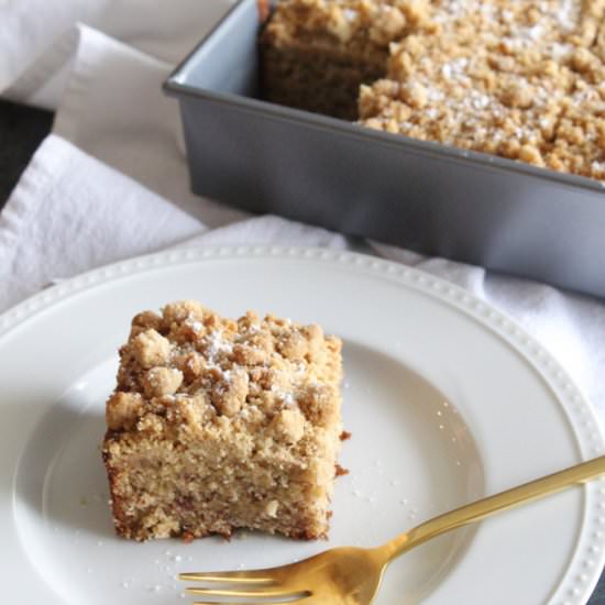 Banana Bread PB Crumb Cake