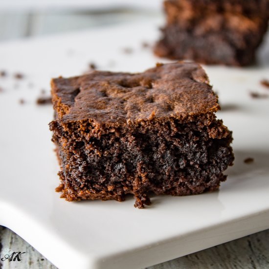 Pudding Mix Dark Chocolate Brownies