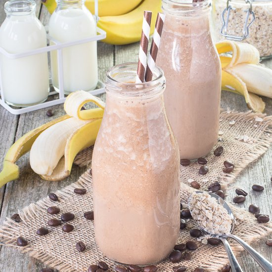 Coffee, Oat and Banana Smoothie