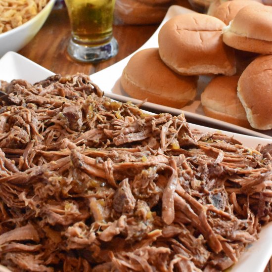 Shredded Beef for Sliders