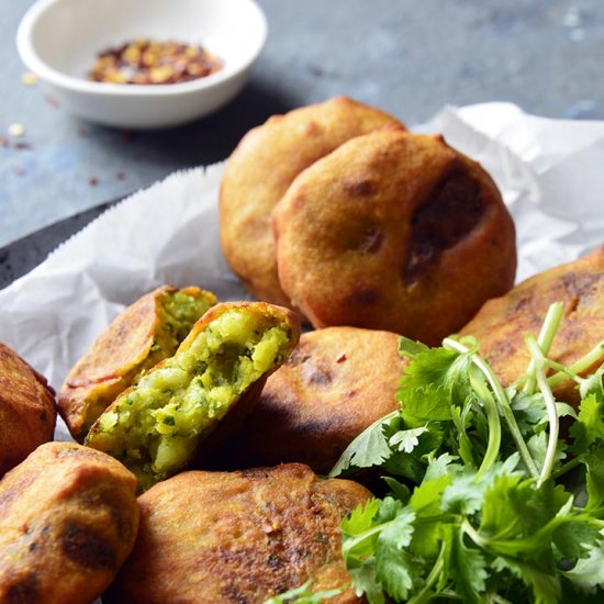 Garlic-Spiked Crispy Potato Cakes