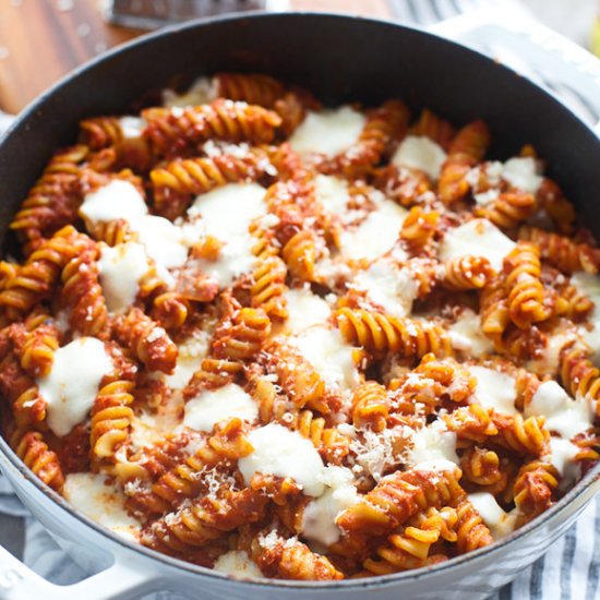 Sun-Dried Tomato & Mozzarella Pasta