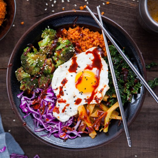 Winter Veggie Bibimbap