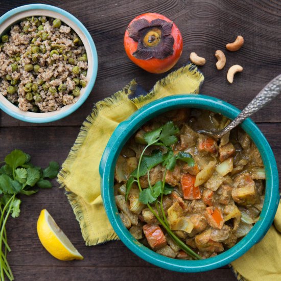 Coconut Persimmon Curry