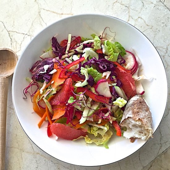 Winter Salad with Citrus Dressing